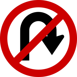 no u turn